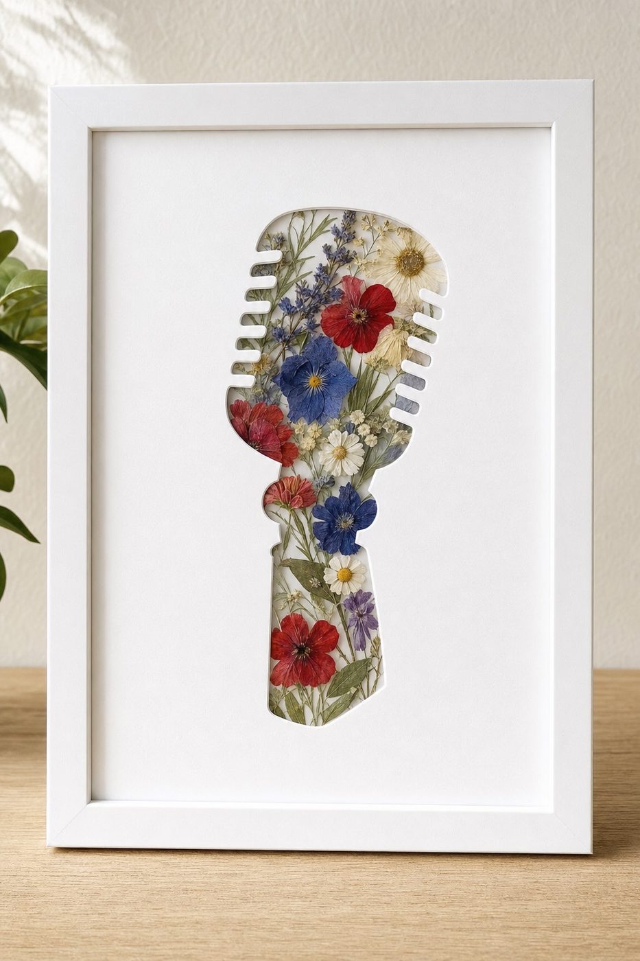 Rock & Roll Microphone Pressed Flower Kit