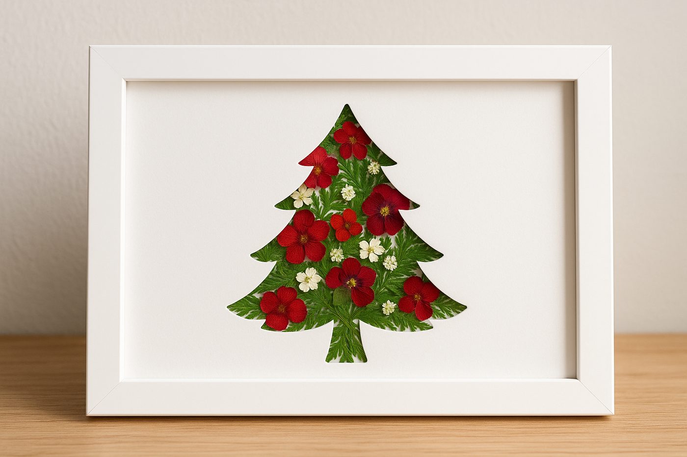 Christmas Tree Pressed Flower Kit