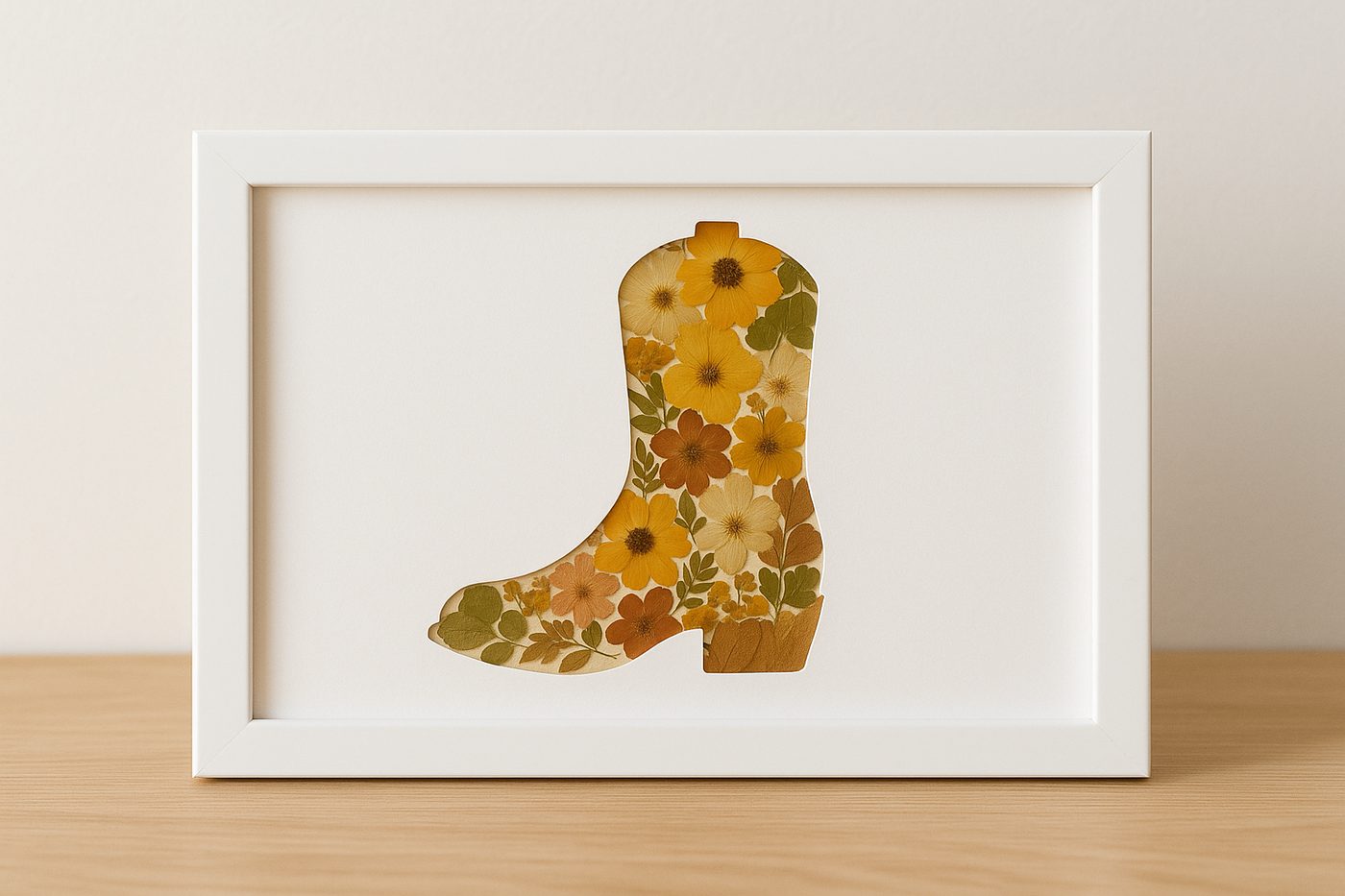 Cowboy boot Pressed Flower Kit