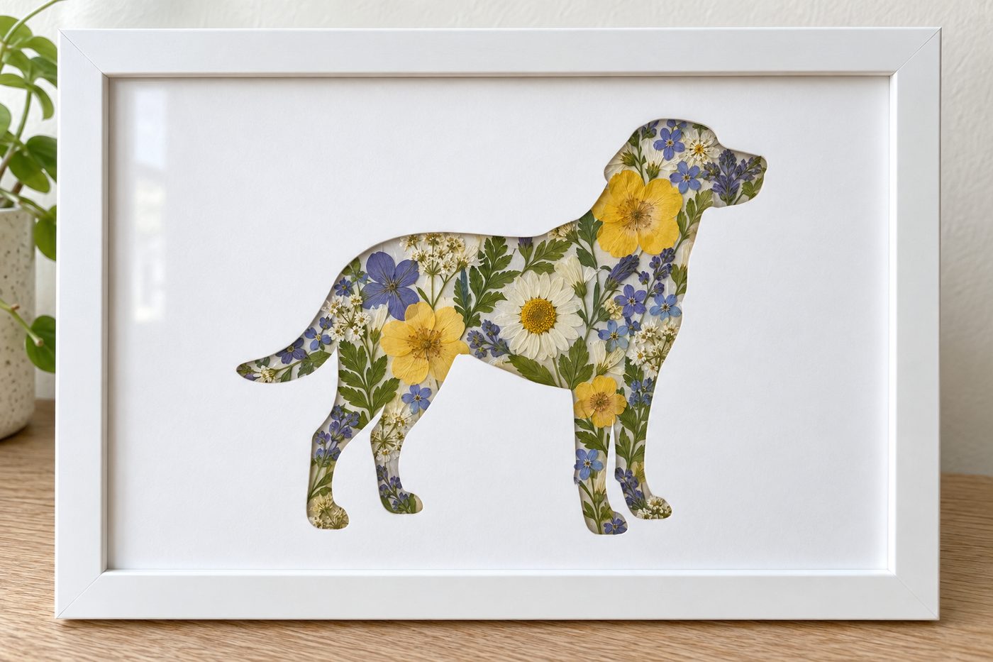 Labrador Retriever Dog Pressed Flower Kit