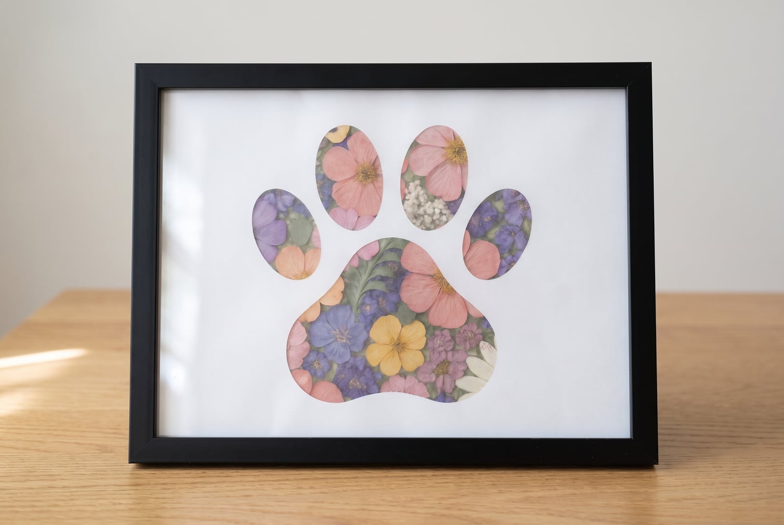 Paw print Pressed Flower Kit